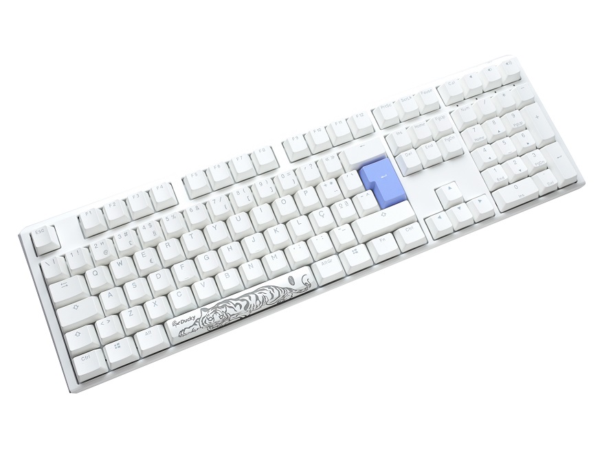 Teclado Ducky ONE 3 Classic Full-Size Pure White Hot-swappable MX-Brown RGB PBT - Mecnico (PT) 2